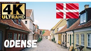 4K HDR 60FPS  CITY TOUR WALK  DENMARK  ODENSE 2024 citytour citywalk odense [upl. by Aiciled]