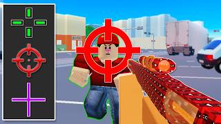 I Used CUSTOM CROSSHAIRS in Arsenal Roblox Arsenal [upl. by Lajes]