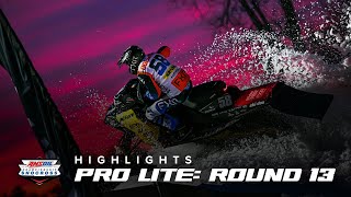 HIGHLIGHTS  Pro Lite Round 13 of AMSOIL Championship Snocross 20222023 [upl. by Bixler]