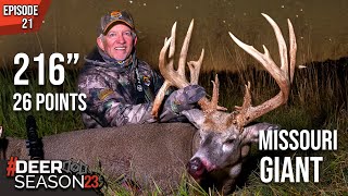 216” World Class Missouri Whitetail  Terry Drury’s Largest Buck Ever 26 Points  Deer Season 23 [upl. by Echikson]