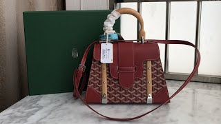 Goyard Sac Saïgon PM Rouge UNBOXING [upl. by Llehcal]