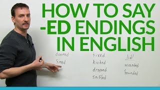 How to say ed endings in English [upl. by Bone135]