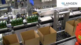 Mpac Langens LRC500 Top Load Case Packer Robotically loads Cartons into Cases [upl. by Barfuss]