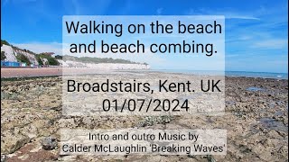 Beach Walk Broadstairs Kent UK 01072024 [upl. by Lyndel]