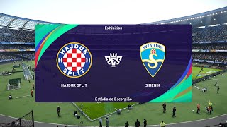 Hajduk Split vs Šibenik 06102024 HNL PES 2021 [upl. by Aidnyc627]