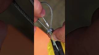 How to DIY Steel Security Cable Wire Rope by Rivet gun rivetingrivetgunSecurityCable [upl. by Safire]