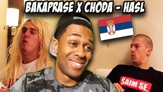 AMERICAN REACTS TO SERBIAN RAP  BAKAPRASE X CHODA  HASL OFFICIAL VIDEO [upl. by Hanoy310]