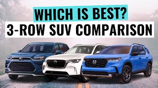 2024 Toyota Grand Highlander VS Mazda CX90 VS Honda Pilot  Which 3Row SUV Is Best [upl. by Attener]