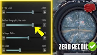 Tips for No Recoil Control Settings for NonGyro and Gyro Players in PUBG MOBILEBGMI 2023😱 [upl. by Lilak]