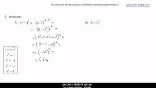 kompleksni brojevi vježbabr2  potpuno riješeni zadaci  Matematika 2  instrukcije [upl. by Euqinor]