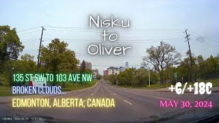 Nisku to Oliver Edmonton Alberta Canada 618 Celsius [upl. by Leumel]