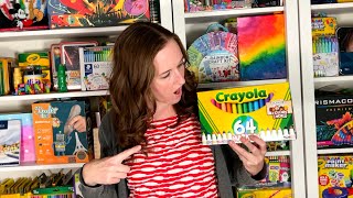 64 Crayola Broadline Markers with Colors of the world Unbox Review Sort and Swatch [upl. by Arykahs]