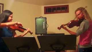 Roundtable Rival  Lindsey Stirling Violin Duet by Kimberly McDonough amp Katherine Stennett [upl. by Chrisy]