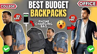 Best Backpacks For Students in Budget  Best School Bags in Just ₹499 Unboxing amp Review [upl. by Eceirtal]