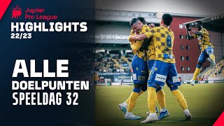 ALLE DOELPUNTEN ⚽🤩 Jupiler Pro League Highlights GD32 [upl. by Olra387]