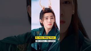 Top 10 High Paid Chinese Actors 2024 actors trending viral factsdaily facts top10 fyp shorts [upl. by Feer]