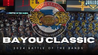 SU quotHuman Jukeboxquot vs GSU quotWorld Famedquot  Bayou Classic Battle of the Bands 2024  Watch in 4K [upl. by Aihsemat]