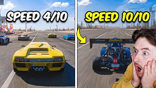 The NEW Top 5 FASTEST Drag Cars in Forza Horizon 5 [upl. by Anitnauq]