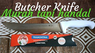 Review Butcher knife Tramontina quotcimeter 10 inchiquot  review terbaru 2020 [upl. by Aivuy]