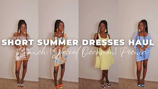 Cute Short Summer Dresses Haul [upl. by Xuaegram]