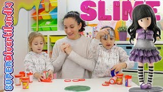 Slime y Gorjous de Santoro en SUPERDivertilandia con Andrea e Irene slime [upl. by Hudis]