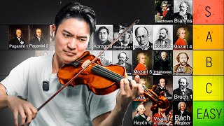 Ranking the best violin concertos 🎻 Difficulty Tier List [upl. by Ottavia633]