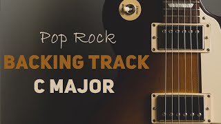 C Major Backing Track  80 Bpm  Pop Rock [upl. by Enreval]