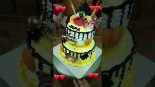 Too hai kiya mere liye cakelover birtdaycake cakedecoratinglover please subscribe [upl. by Adnilim]