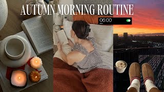 6am fall morning routine 🤎🕯️spend a cosy morning with me [upl. by Yecac375]