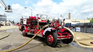 Chicago Fire 1928 Ahrens Fox Engine 10 pumping Squad 1A [upl. by Jeanna]