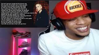 HIT EM UP EMINEM  QUITTER FT D12 REACTION [upl. by Hickie]