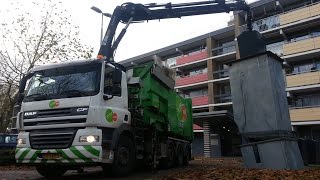 Legen ondergrondse containers Arnhem  paper collection Trashtruck [upl. by Cairns292]