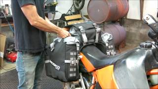 Mosko Moto  Reckless 80L  Rackless PannierDuffle System [upl. by Aldo941]