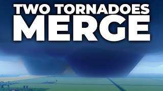 TWO Tornadoes MERGE  Twisted  Roblox [upl. by Nnylhsa444]