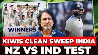 Kiwis Clean Sweep India  NZ vs IND Test  Ramiz Speaks [upl. by Nauwaj841]