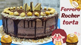 FERRERO ROCHER TORTA  Novi poboljšani recept Tako sočna i kremasta [upl. by Eceinert687]