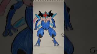 Greninja drawing art greninja [upl. by Wernick]