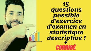 Statistiques descriptives cours complet et Questions dexamen corrigés [upl. by Whorton188]