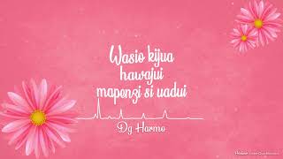 Dg Harmo  Kipenda roho lyrics video [upl. by Sabella76]