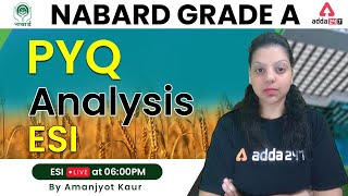 NABARD Grade A Previous Year Questions Analysis  ESI  NABARD Grade A 2022 ESI PYQ [upl. by Ma92]