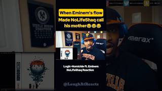 He really hung up on her😭😭nolifeshaq eminem logic shortsvideo [upl. by Durnan]