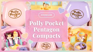 ✨SHOWCASE✨ Polly Pocket Pentagons Fast Food Restaurant Pollys Nursery Slumber Party 19921994 [upl. by Martie187]