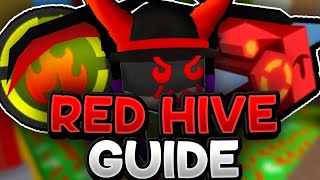 bee swarm simulator guide red hive [upl. by Anoirtac863]