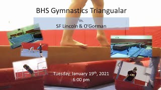 Brookings Bobcats Gymnastics vs SF Lincoln Roosevelt Washington Gym 11921 [upl. by Aerda141]