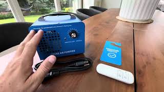 CAMECO Ozone Generator Portable Remote Control O3 Ozone Machine Air Ionizer Review [upl. by Aim816]