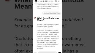 What Does Gratuitous Mean [upl. by Dowd]