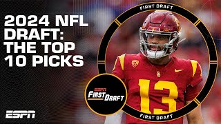 Mini Mock Draft Mel Kiper Jr analyzes picks 110 of the 2024 NFL draft  First Draft 🏈 [upl. by Heck]