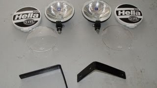 HELLA 500ff driving lights series w mounting hardware [upl. by Ecnav356]