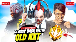 Classy Back With OLD NXT 🧡🤍💚 CS Rank Pushing 📛 Day 2675 freefirelive classyfreefire [upl. by Filmer]