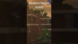 Cliffside Modern Mansion simplebuild minecraft minecraftmansionbuild minecraftbuilding [upl. by Assiluj]